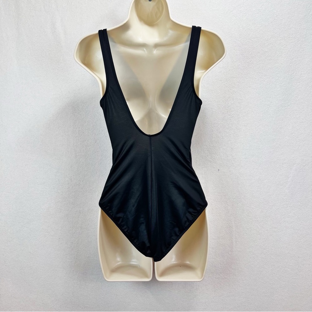 Miraclesuit Solid Sonatina Soft Cup One Piece Swimsuit Black Size 8 Ruched - Picture 6 of 11
